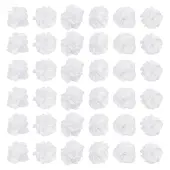 40Pcs Polyester Fabric Flowers