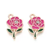 Alloy Rhinestone & Enamel Pendants