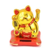 ABS Plastic Solar Powered Maneki-neko Figurines