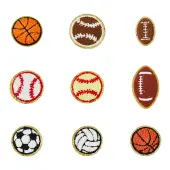 18Pcs 9 Styles Ball Polyester Embroidered Appliques