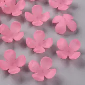 Frosted Acrylic Bead Caps