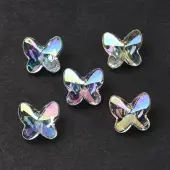 UV Plating Rainbow Iridescent Acrylic Beads