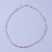 Natural Strawberry Quartz Beaded Necklaces