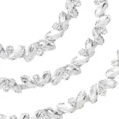 GORGECRAFT 1 Yard Rhinestone Trim Chain Applique Bling Decoration Flexible Sewing Crafts Bridal Costume Embellishment Beaded Trim Sparky...