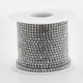304 Stainless Steel Rhinestone Strass Chains
