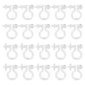 100Pcs 2 Styles Plastic Clip-on Earring Findings