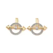 Brass Micro Pave Cubic Zirconia Pendants