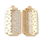 Brass & Cubic Zirconia Pendants