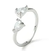 Bass Micro Pave Cubic Zirconia Ring