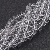 Synthetic Quartz Crystal Beads Strands