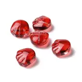 Transparent Spray Painted Glass Beads
