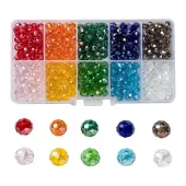 10 Colors Electroplate Glass Beads
