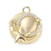Brass with Cubic Zirconia Charms