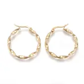 201 Stainless Steel Hoop Earrings