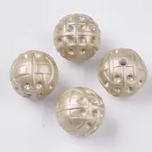 Spray Painted Opaque Acrylic Bead Rhinestone Settings