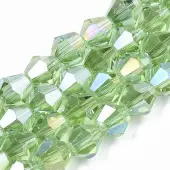 Electroplate Glass Beads Strands