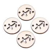 Unfinished Natural Poplar Wood Links Connectors