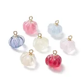 Transparent Spray Paint Glass Pendants
