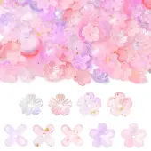 Metal Enlaced Acrylic Bead Caps