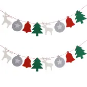 Christmas Cloth Flag Banners