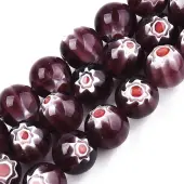 Handmade Millefiori Glass Beads Strands