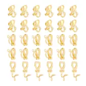 Unicraftale 60Pcs Brass Clip-on Earring Findings