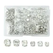 360Pcs 6 Style Sew on Rhinestone