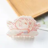 Valentine's Day PVC Claw Hair Clips for Women