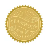 Self Adhesive Gold Foil Embossed Stickers