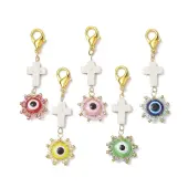 Evil Eye Glass & Resin Pendant Decoration