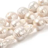 Natural Nucleated Pearl Beads Strands