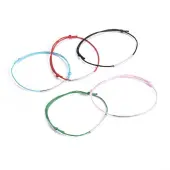 Adjustable Waxed Cotton Cord Bracelets