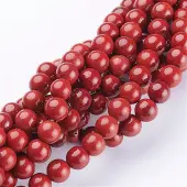 Grade AB+ Natural Red Jasper Round Beads Strands