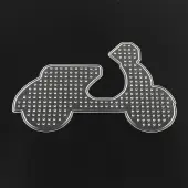 Motorcycle ABC Plastic Pegboards used for 5x5mm DIY Fuse Beads