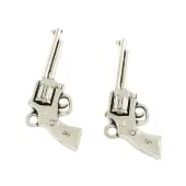 Tibetan Style Alloy Handgun/Revolver Pendants