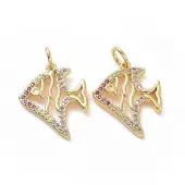 Brass Cubic Zirconia Pendants