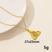 Stainless Steel Trinity Knot Pendant Necklaces