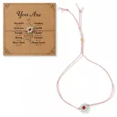 Flower Resin Beaded Slider Bracelets for Women