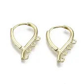 Brass Huggie Hoop Earring