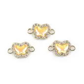 Alloy Crystal Rhinestone Connector Charms