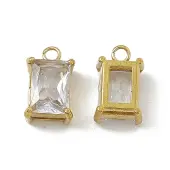 PVD Vacuum Plating 201 Stainless Steel Glass Charms