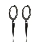 S925 Sterling Silver Cone Rivet Hoop Earrings High-end Ear Jewelry