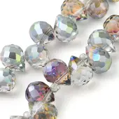 Electroplate Glass Beads Strands
