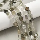 Natural Green Rutilated Quartz Beads Strands