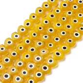 Handmade Evil Eye Lampwork Beads Strands