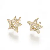 Brass Stud Earring Findings