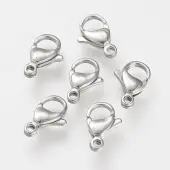 Tarnish Resistant 304 Stainless Steel Lobster Claw Clasps