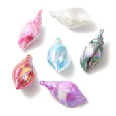 Plating UV Iridescent Acrylic Pendants