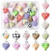 26Pcs 13 Colors Handmade Polymer Clay Charms