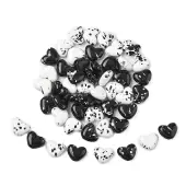 50Pcs 2 Colors Spray Painted Opaque Acrylic Beads